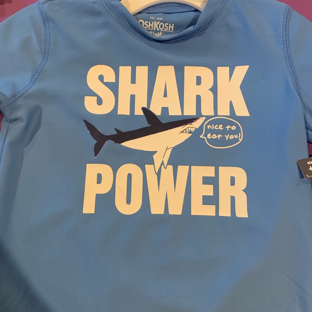 Boys swim shirt.